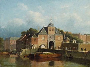 A view of a city gate